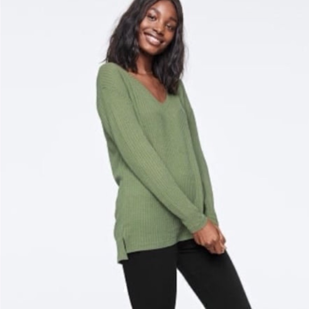 VS PINK Long Sleeve Waffle Legging Tee
